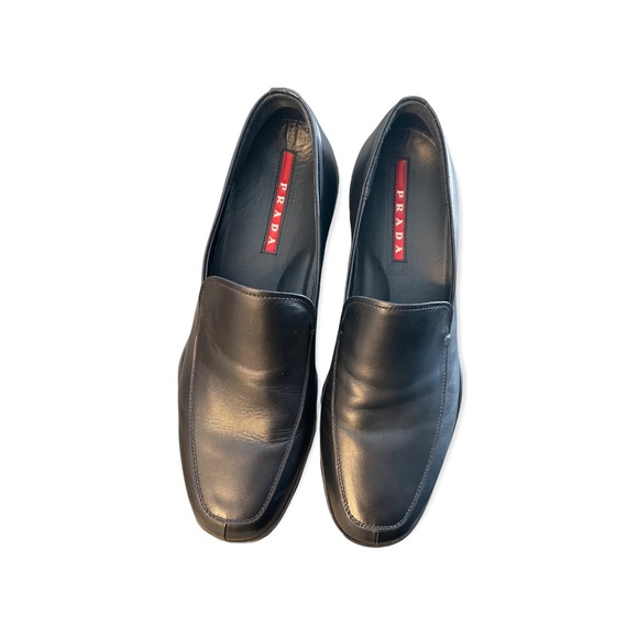 Prada Comfort Leather Loafers - WORN ONCE LNWOT - Size 10 US - Black - Picture 3 of 9